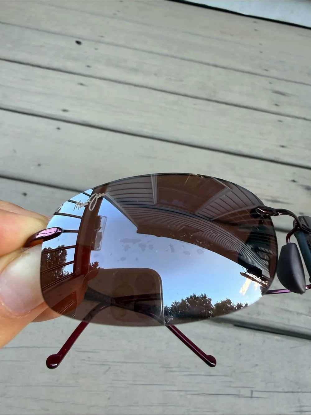 Maui Jim Honolua Bay MJ-516-02 rimless polarized sunglasses